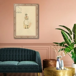 «Peggotty, c.1920s» в интерьере классической гостиной над диваном