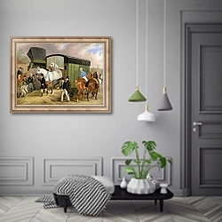 «The Derby Pets- The Arrival 1840» в интерьере коридора в классическом стиле