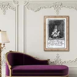 «Pope Joan with her child» в интерьере в классическом стиле над банкеткой