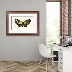 «Butterflies 111» в интерьере современного кабинета на стене