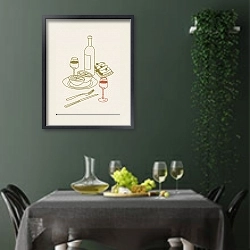 «Romantic dinner set» в интерьере современной кухни в серых тонах