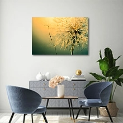 «Beautiful dandelion» в интерьере современной гостиной над комодом