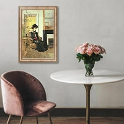 «Seated Woman, 1901» в интерьере в классическом стиле над креслом