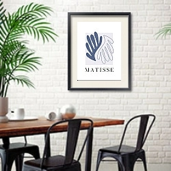 «Details Matisse 5» в интерьере гостиной в скандинавском стиле над комодом