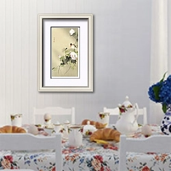 «Птица и гусеница (1900 - 1930)» в интерьере столовой в стиле прованс над столом