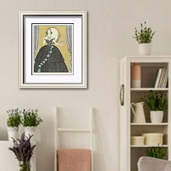 «Mme Ida Rubinstein dans “La Dame aux Camélias”» в интерьере комнаты в стиле прованс с цветами лаванды