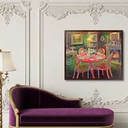 «The Dining Room, c.2000» в интерьере в классическом стиле над банкеткой