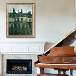 «Pariser Häuser» в интерьере классической гостиной над камином
