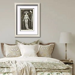 «Grande robe du soir» в интерьере спальни в стиле прованс над кроватью
