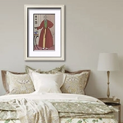 «Robe de chambre» в интерьере спальни в стиле прованс над кроватью
