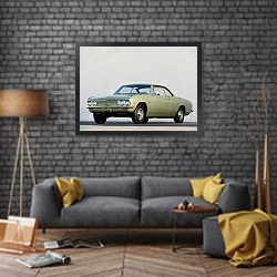 «Chevrolet Corvair 500 '1966» в интерьере в стиле лофт над диваном