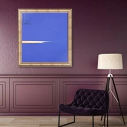 «Lelant Sandbar VI, 2001» в интерьере в классическом стиле в фиолетовых тонах
