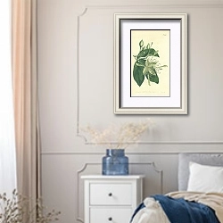 «Curtis Ботаника №45 1» в интерьере спальни в стиле прованс с синими деталями