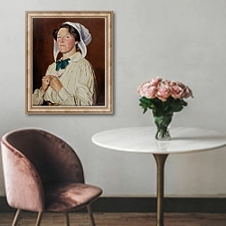«Janet Elisabeth Ashbee, 1910» в интерьере в классическом стиле над креслом