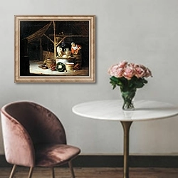 «Kitchen Interior 1» в интерьере в классическом стиле над креслом