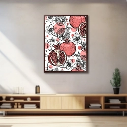 «Juicy pomegranates» в интерьере 