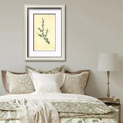 «Curtis Ботаника №48 1» в интерьере спальни в стиле прованс над кроватью