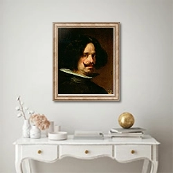 «Self Portrait 5» в интерьере в классическом стиле над столом