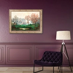 «Unter blühenden Bäumen» в интерьере в классическом стиле в фиолетовых тонах