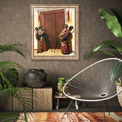 «Двери Тамерлана» в интерьере комнаты в этническом стиле