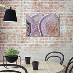 «Кольца серого агата» в интерьере кухни в стиле лофт с кирпичной стеной