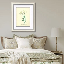 «Alstroemeria Pelegrina Alba 1» в интерьере спальни в стиле прованс над кроватью