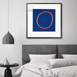 «Red Circle on Blue» в интерьере кухни в стиле минимализм над столом