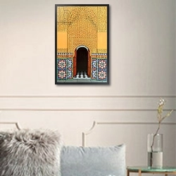 «Door, Marrakech, 1998» в интерьере в классическом стиле в светлых тонах