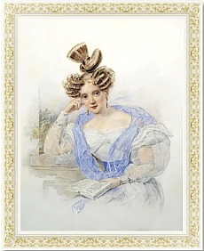 Карл Брюллов «Портрет молодой женщины с книгой». 1839 год