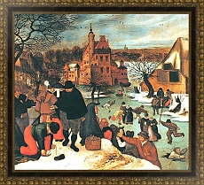  «Зима. Катание на коньках» Питера Брейгеля-младшего