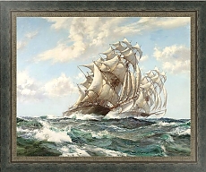 Картина Монтегью Доусон «Корабли в бурю»