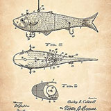 Постеры с патентами для рыбака
