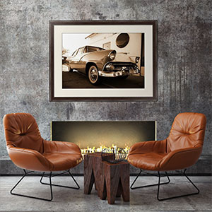 Постеры с ретро-автомобилями для интерьера в стиле лофт