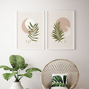 Постеры с ботаникой в бохо стиле