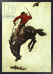 Постер Уайет Ньюэлл Bucking Bronco, 1903
