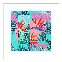 Постер Абстрактный тропический летний дизайн в минимальном стиле 2