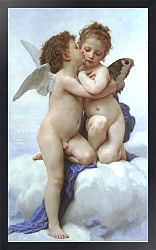 Постер Бугеро Вильям (Adolphe-William Bouguereau) Купидон и Психея в детстве