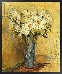 Постер Ренуар Пьер (Pierre-Auguste Renoir) Vase of Lillies and Roses, c.1870