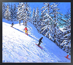 Постер Макара Эндрю (совр) Steep slope,Les Arcs,France,