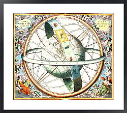 Постер Селлариус Адре (карты) The Situation of the Earth in Heavens, 'The Celestial Atlas, or the Harmony of the Universe'1660-1