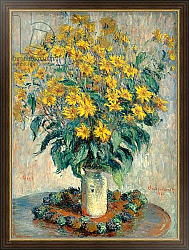 Постер Моне Клод (Claude Monet) Jerusalem Artichoke Flowers, 1880