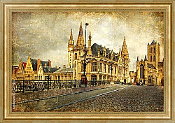 Постер Старая готическая Бельгия