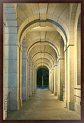 Постер Классический коридор исторической архитектуры