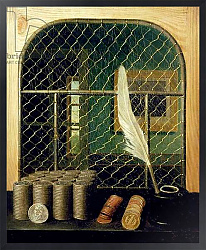Постер Cashier Counter with coins, 1829