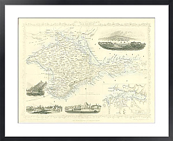 Постер Карта Крыма, 1855г. 1