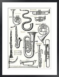 Постер Французские музыкальные инструменты