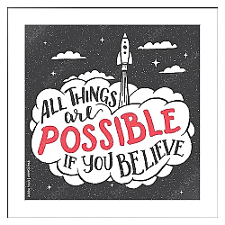Постер All things are possible if you believe