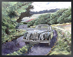 Постер Меткалф Клайв (совр) Jaguar XK150 Cruising