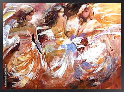 Постер Три танцующие девушки