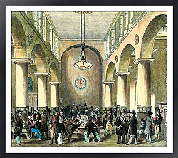 Постер Лондонская фондовая биржа, 19 век
